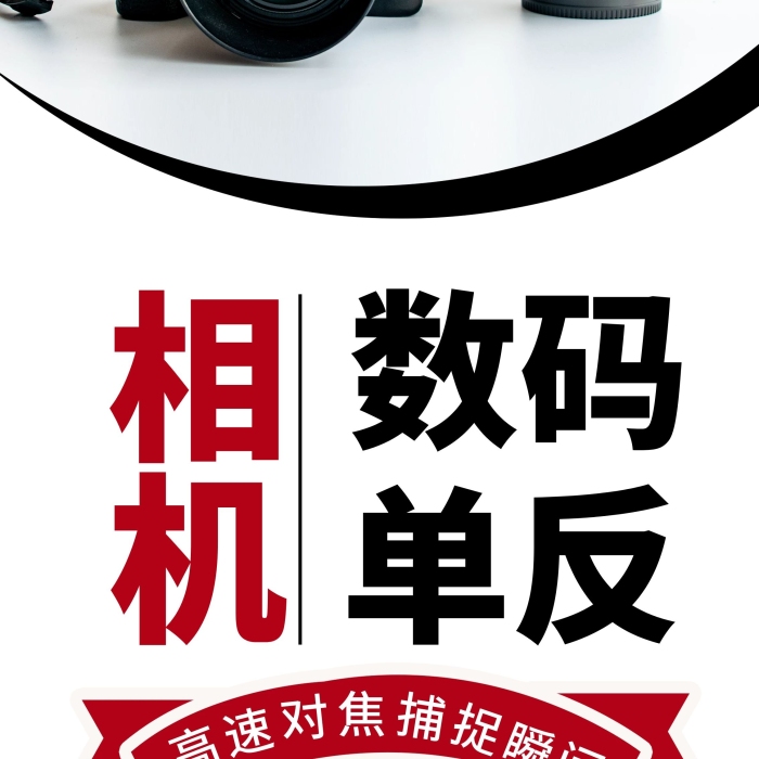 畫幅品牌單反相機促銷X展架易拉寶
