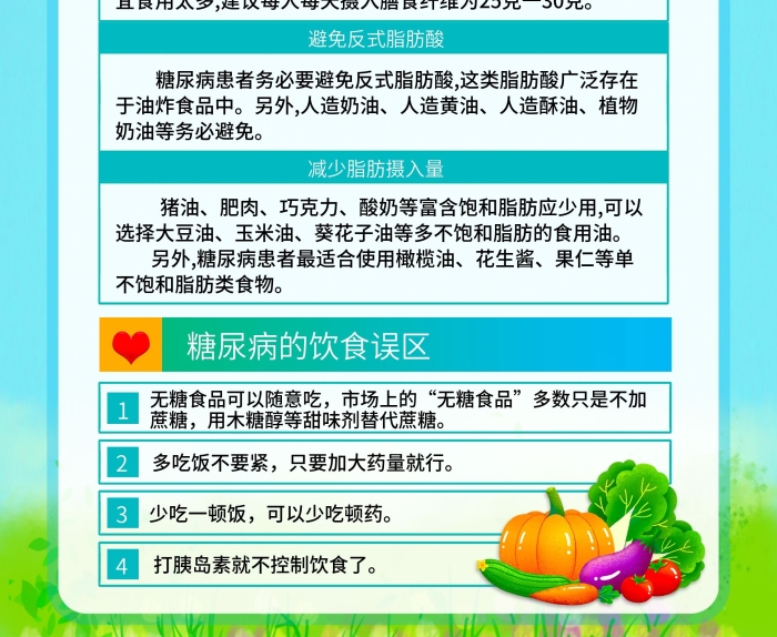 烹調(diào)糖尿病預(yù)防控制健康宣傳展架
