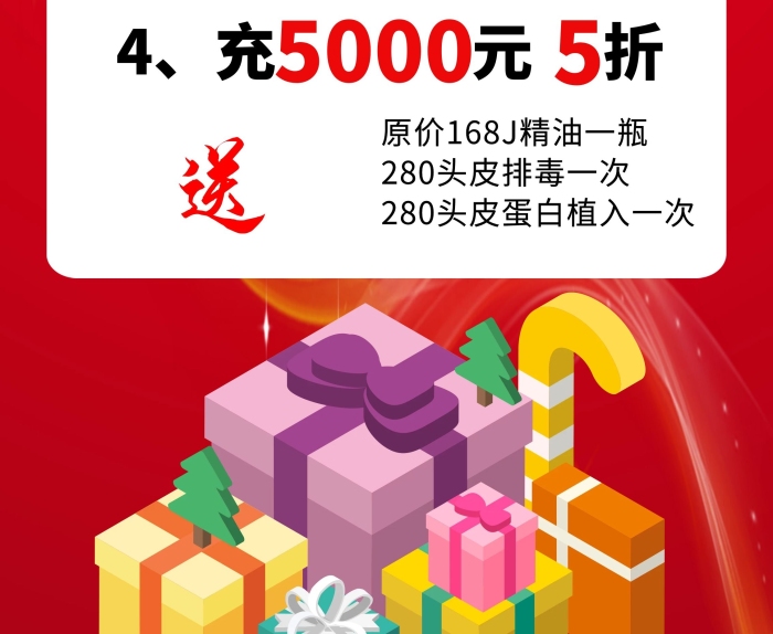 新年紅色背景美發(fā)迎新春送豪禮
