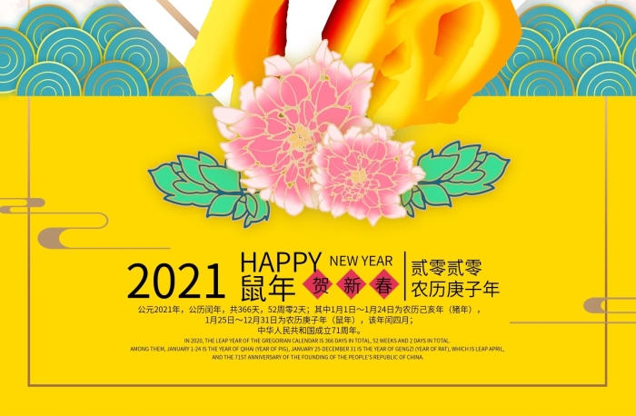 新年快樂(lè)鼠年福創(chuàng)意字體節(jié)日宣傳海報(bào)

