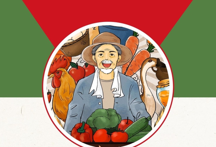 扶貧攻堅奔小康公益配圖手機(jī)海報
