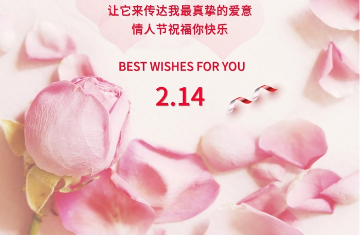 陽光布滿爛漫情人節(jié)祝福宣傳海報
