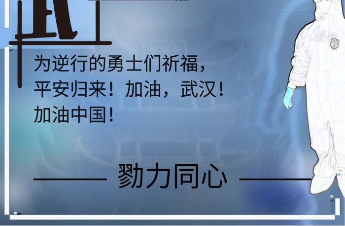 情系武漢武漢加油為逆行的勇士
