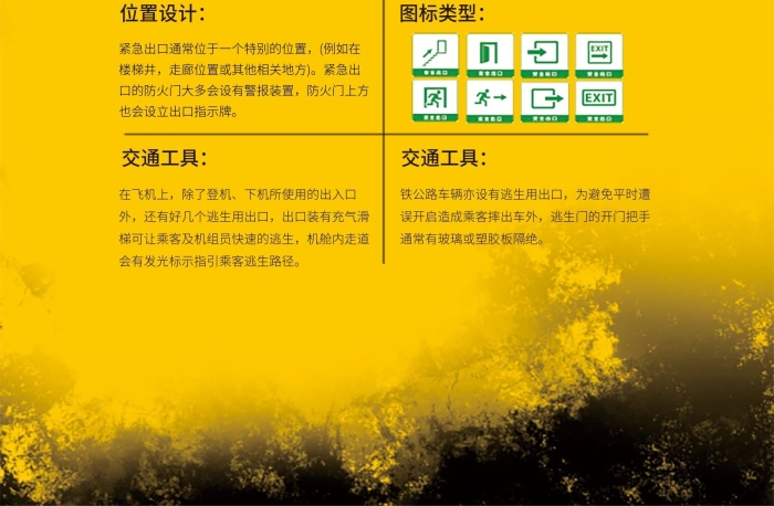 圖標(biāo)類型交通工具緊急出口海報(bào)、宣傳
