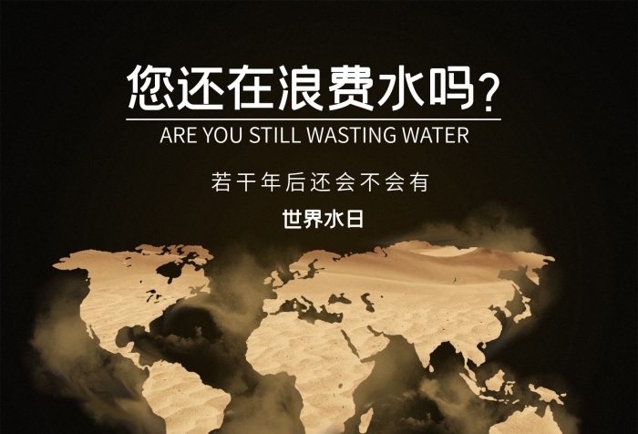 浪費(fèi)水資源322世界水日公益海報(bào)
