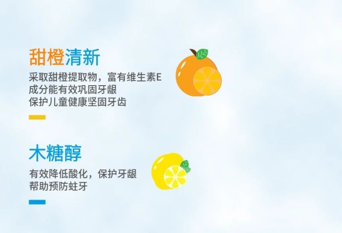 保護(hù)牙齦薄荷醇主圖1甜橙清新木糖醇
