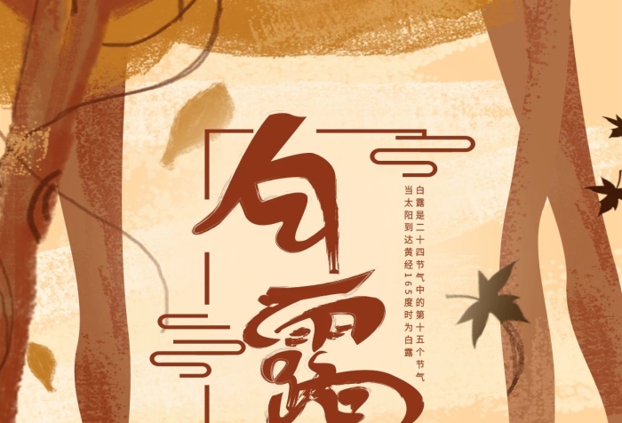 節(jié)氣太陽(yáng)手繪白露森林魔法少女
