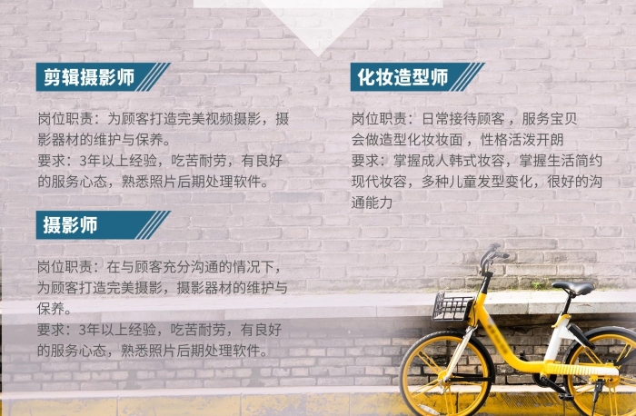 時光記憶化妝師剪輯師招聘海報
