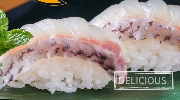 美味鐵板燒壽司日料宣傳DW菜單海報
