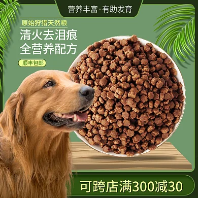 宠物家居用品绿色清新主图直通车图