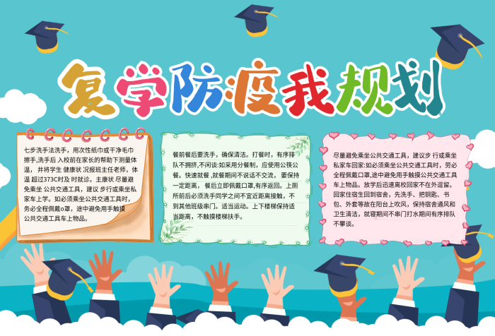 先洗手把銅匙清新校園防疫我規(guī)劃手抄報(bào)
