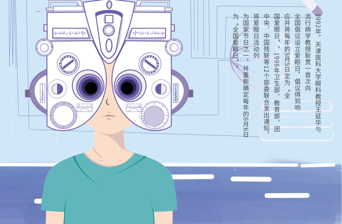 國(guó)愛眼日檢查眼睛眼科醫(yī)院海報(bào)
