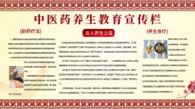 中醫(yī)藥健康教育宣傳欄