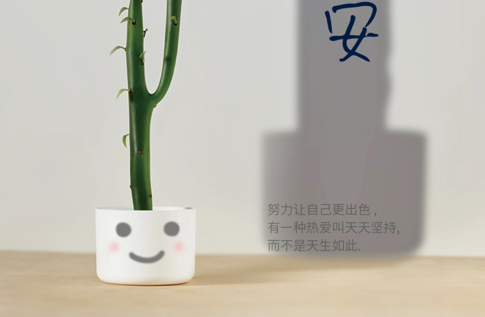 早安天生小清新風(fēng)日簽海報(bào)
