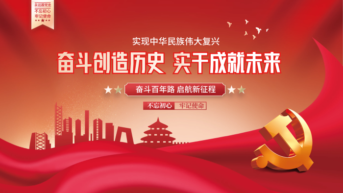 不忘初心成就未來(lái)黨建海報(bào)展板背景
