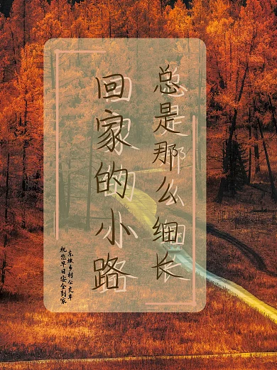 回家的小路总是细长