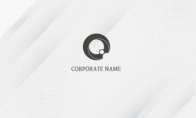 白色几何形状纹理点状简约高端商务名片