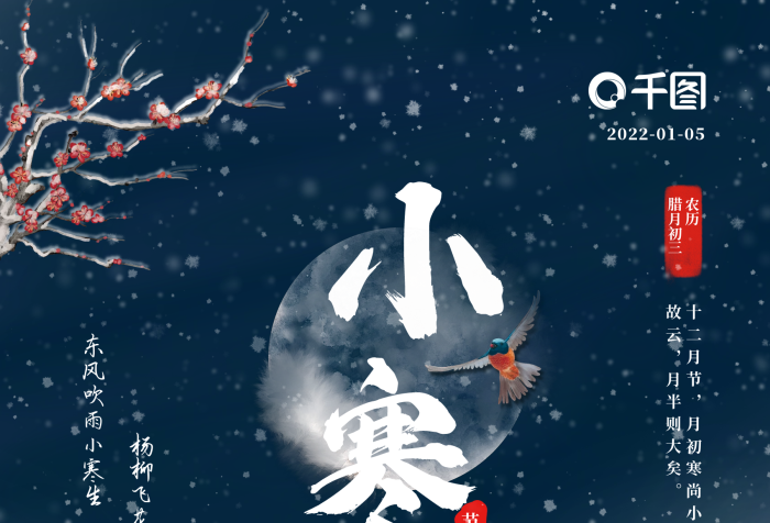 農(nóng)歷降雪二十四節(jié)氣節(jié)日海報(bào)
