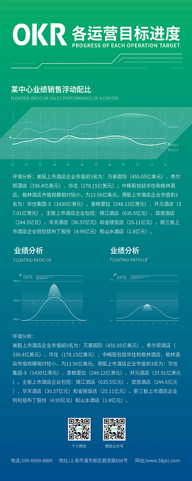 商務(wù)漸變高端簡約數(shù)據(jù)表格長圖海報