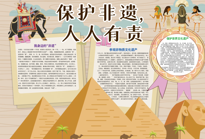 保護(hù)非遺人人有責(zé)遺跡小報