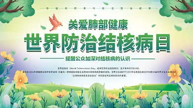 世界防治结核病日3.24展板