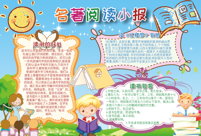 名著閱讀小報