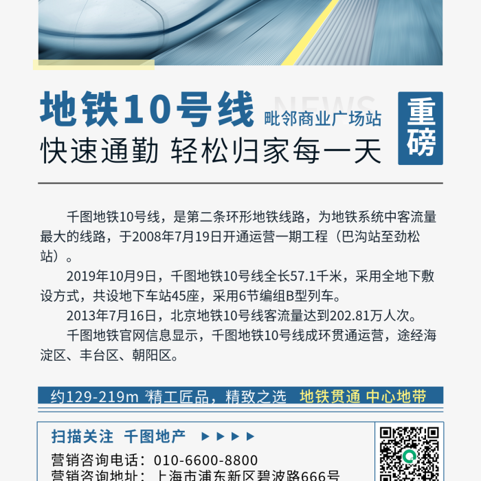 地鐵房精致之選地產(chǎn)快訊手機(jī)海報