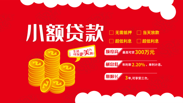 小額貸款金融理財(cái)展板
