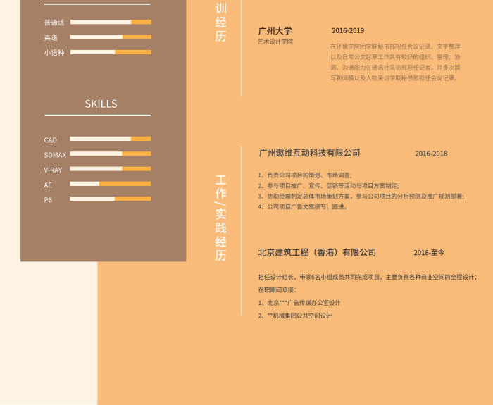 平面室內(nèi)家居陳設(shè)師中國(guó)打工人簡(jiǎn)歷