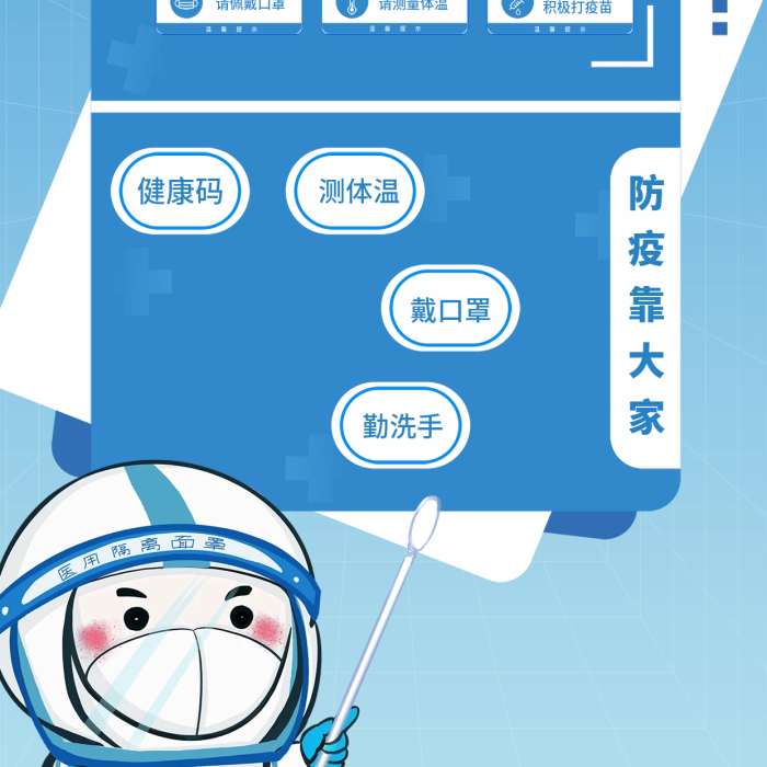 疫情防控防疫小常識今日已消毒全民防疫海報