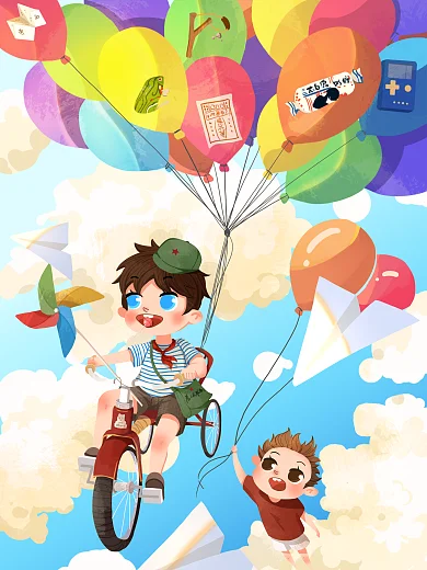 插画童童年回忆