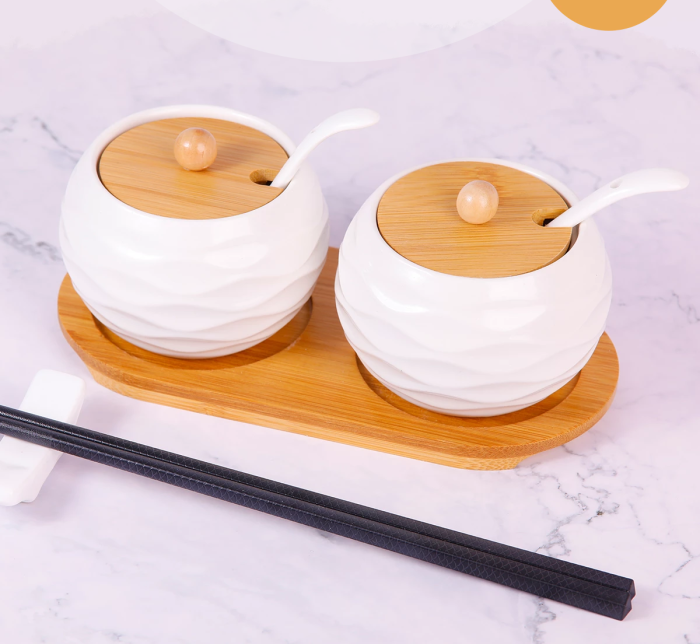 調(diào)料罐點(diǎn)擊搶購廚房原木色新品廚房用品罐子陶瓷