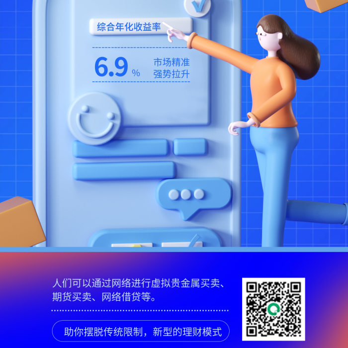 藍(lán)色簡(jiǎn)約期貨買賣網(wǎng)絡(luò)借貸等研報(bào)金融理財(cái)3d手機(jī)海報(bào)