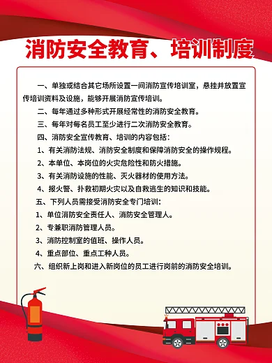 微型消防站本单位报火警制度海报