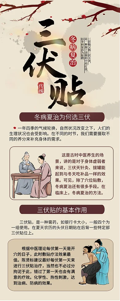 夏季中医三伏贴是一种膏药冬病夏治宣传易拉宝展架