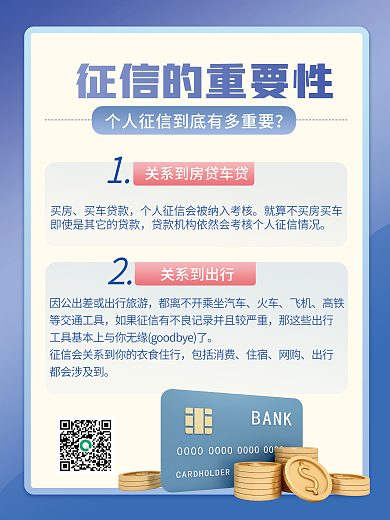 金融征信買房買車貸款宣傳海報