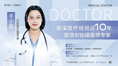 医疗健康×医疗擅长方向公司医生介绍展板