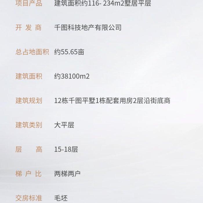 地產(chǎn)產(chǎn)品檔案簡(jiǎn)約風(fēng)信息長(zhǎng)圖