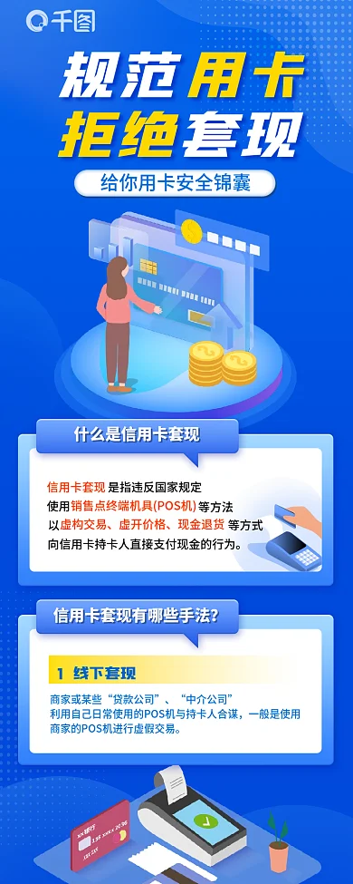 套现金融规范用卡知识普及信息长图