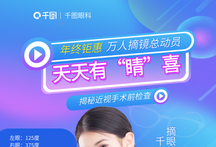 簡約網(wǎng)年終鉅惠天天有眼睛近視手術(shù)前檢查直播海報