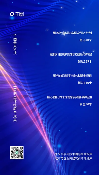 科技风未来科技超过40个高端智库企业宣传海报
