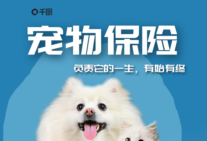 寵物保險(xiǎn)覆蓋夠廣保障夠全促銷海報(bào)