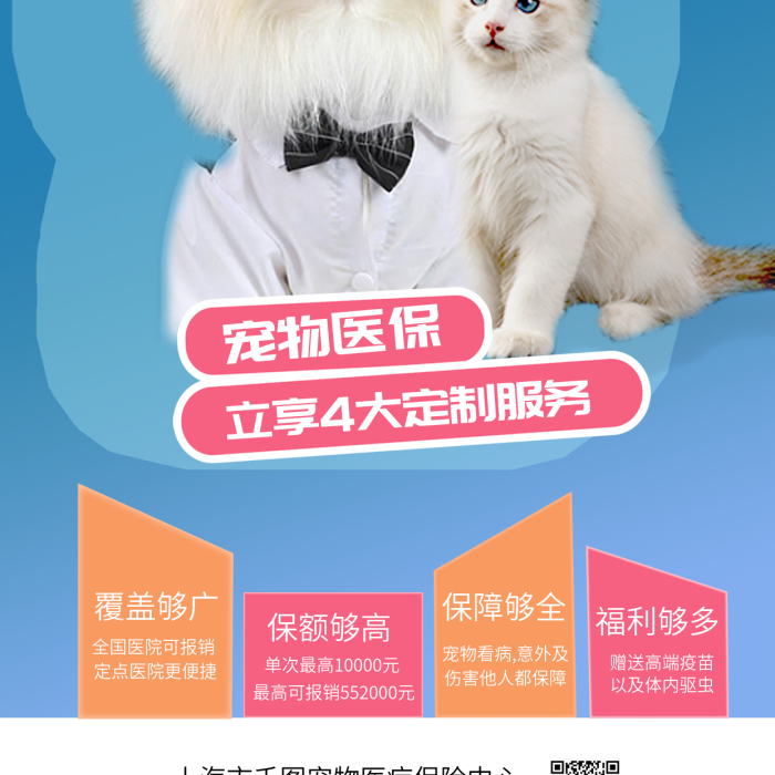 寵物保險(xiǎn)覆蓋夠廣保障夠全促銷海報(bào)