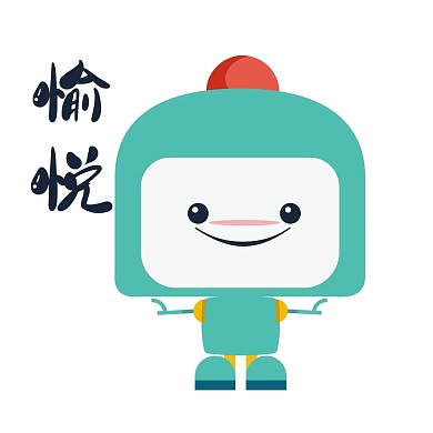 可愛卡通按鈕機器人表情包