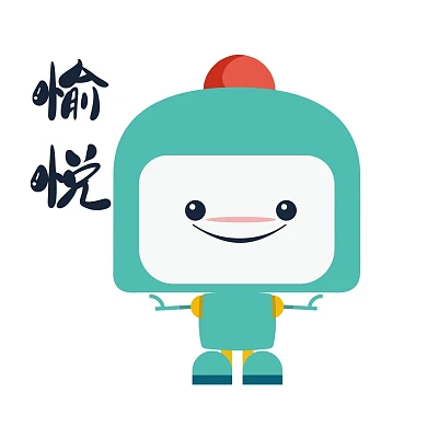 可爱卡通按钮机器人表情包