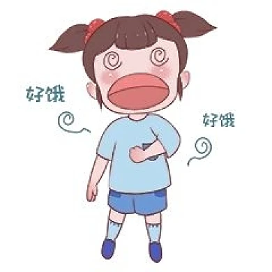 女生饥饿表情包