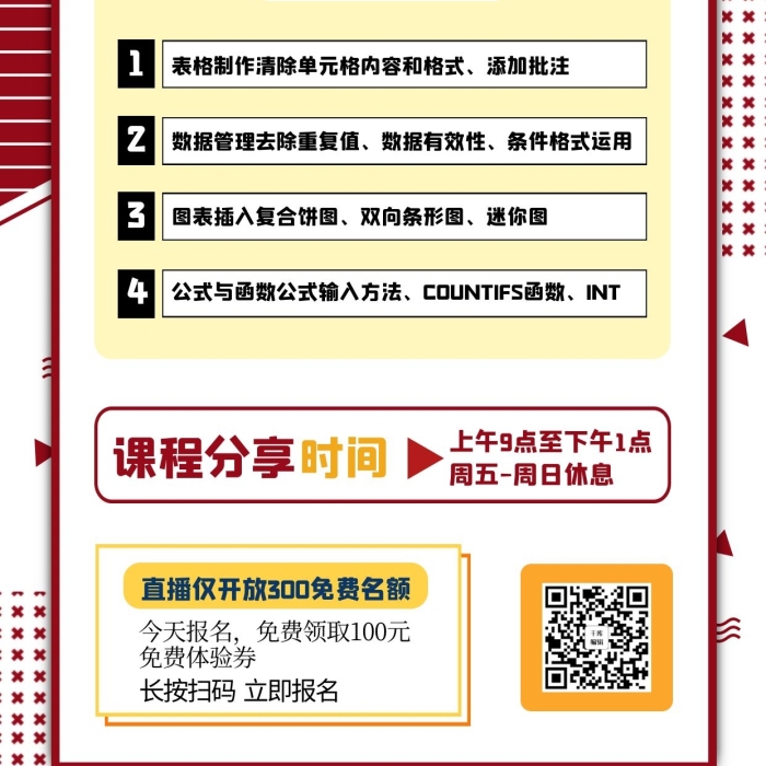 添加批注幾何紅色簡約商務(wù)海報
