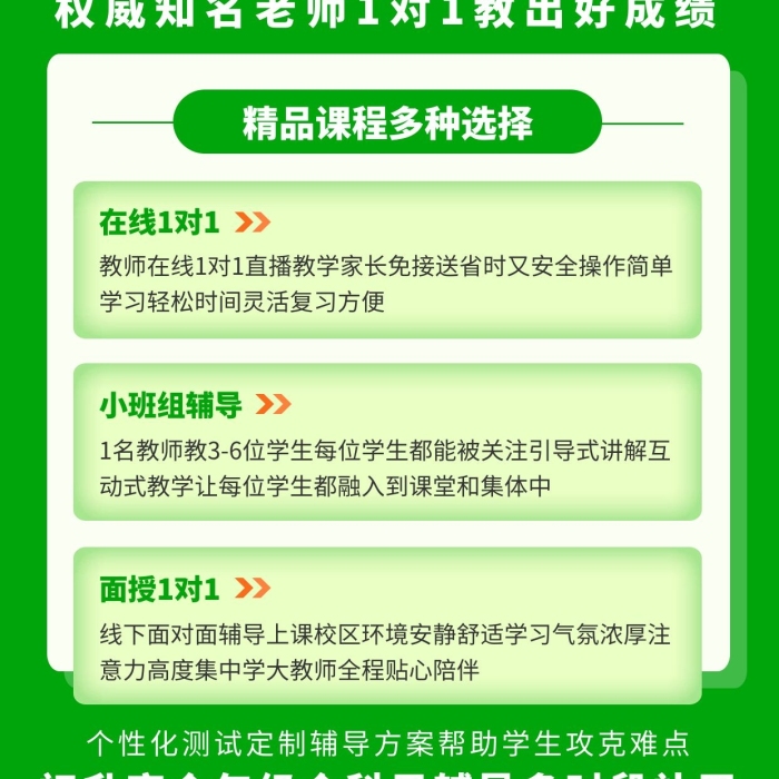 初升高升高培訓(xùn)班綠色卡通手機(jī)海報(bào)
