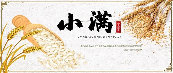 清新小滿公眾號封面圖