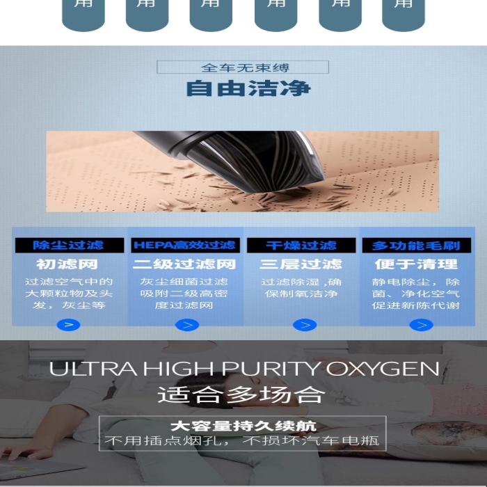車(chē)載接口家用插座綠色清新風(fēng)電商詳情頁(yè)

